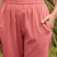 trueBrowns Coral Cotton Dobby Relaxed Co-ord Set - Swadesiicart