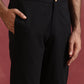 trueBrowns Men's Black Cotton Shirt Collar Stylized Kurta Co-ord set - Swadesiicart