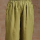 trueBrowns Light Green Modal Satin Kaftan Kurta Set | Swadesiicart