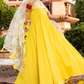 Pomcha Jaipur Yellow Berry Cotton Anarkali Set | Swadesiicart