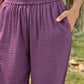 trueBrowns Purple Viscose Dobby Relaxed Co-ord Set - Swadesiicart
