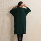 trueBrowns Green Kashmiri Embroidered Woollen Phiran Kurta | Swadesiicart
