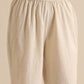 trueBrowns Off-White Sleeveless Kurta Pant Set | Swadesiicart