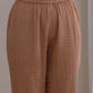 trueBrowns Beige Dobby Boxy Fit High-Low Co-Ord Set - Swadesiicart