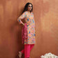 trueBrowns Orange Print Kurta Co-ord Set - Swadesiicart