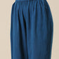 trueBrowns Classic Blue Slub Texture Collar Short Co-Ord Set - Swadesiicart