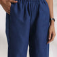 trueBrowns Blue Slub Co-ord Set - Swadesiicart