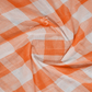 Cream And Orange Colored With Checks Pure Mangalgiri Cotton Saree By Gayathri Reddy Designer Studio | Swadesiicart