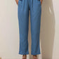 trueBrowns Blue Viscose Kurta Pant Set | Swadesiicart