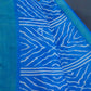 Shades of Blue with Lehariya Design Semi Chanderi Saree By Gayathri Reddy Designer Studio | Swadesiicart