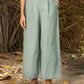 trueBrowns Blue Cotton Cutwork Embroidered Co-ord Set - Swadesiicart