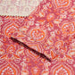 InWeave Women's Dusty Pink Paisley Patch Straight Kurta - Swadesiicart