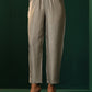 trueBrowns Grey Silk Flared Co-ord Set - Swadesiicart