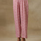 trueBrowns Light Mauve Bandhani Printed Silk Kaftan Kurta Pant Set | Swadesiicart