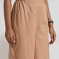 trueBrowns Beige Cotton Embroidered Shirt Top Co-ord Set - Swadesiicart