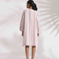 trueBrowns Off-White Cotton Multi Stripe Short Dress | Swadesiicart