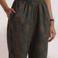 trueBrowns Green Cotton Print Shirt Top & Pants Co-ord Set - Swadesiicart