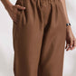 trueBrowns Maroon Slub Highslit Kurta Set | Swadesiicart
