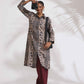 trueBrowns Beige Cotton Geometric Print Shirt Kurta Set | Swadesiicart