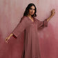 trueBrowns Brown Modal High low Kurta Set | Swadesiicart