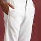 trueBrowns Men's White Cotton Shirt Collar Stylized Kurta Co-ord set - Swadesiicart
