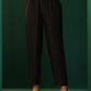 trueBrowns Black Silk Kaftan Pant Set | Swadesiicart