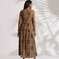 trueBrowns Beige Cotton Skirt Co-ord Set - Swadesiicart