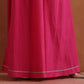 trueBrowns Pink Metallic Sharara Set | Swadesiicart