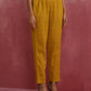 trueBrowns Mustard Cotton Dobby Kurta Set | Swadesiicart