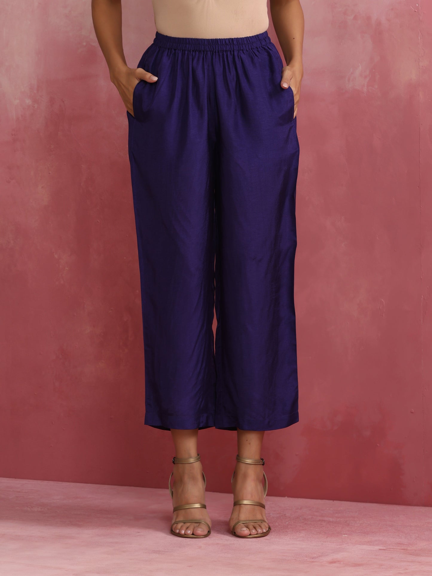 trueBrowns Lime Viscose Silk Kurta Set | Swadesiicart