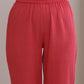 trueBrowns Bright Pink Dobby Boxy Fit High Low Co-Ord Set - Swadesiicart