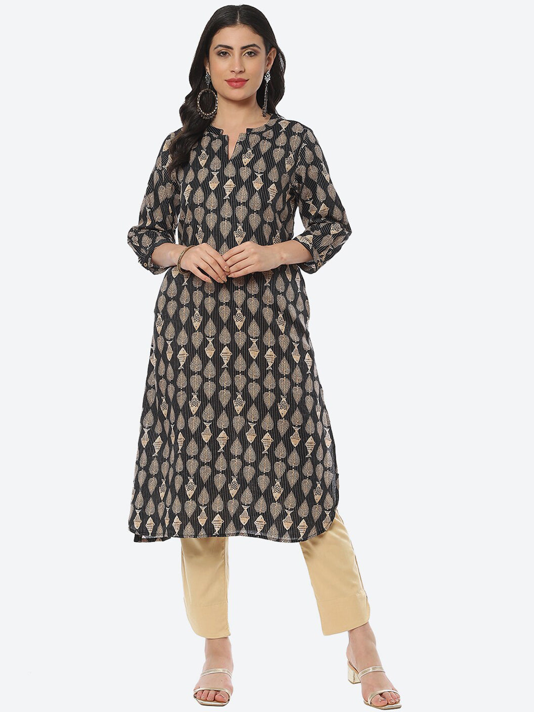 Biba Women Ethnic Motifs Printed Kurta - Swadesiicart