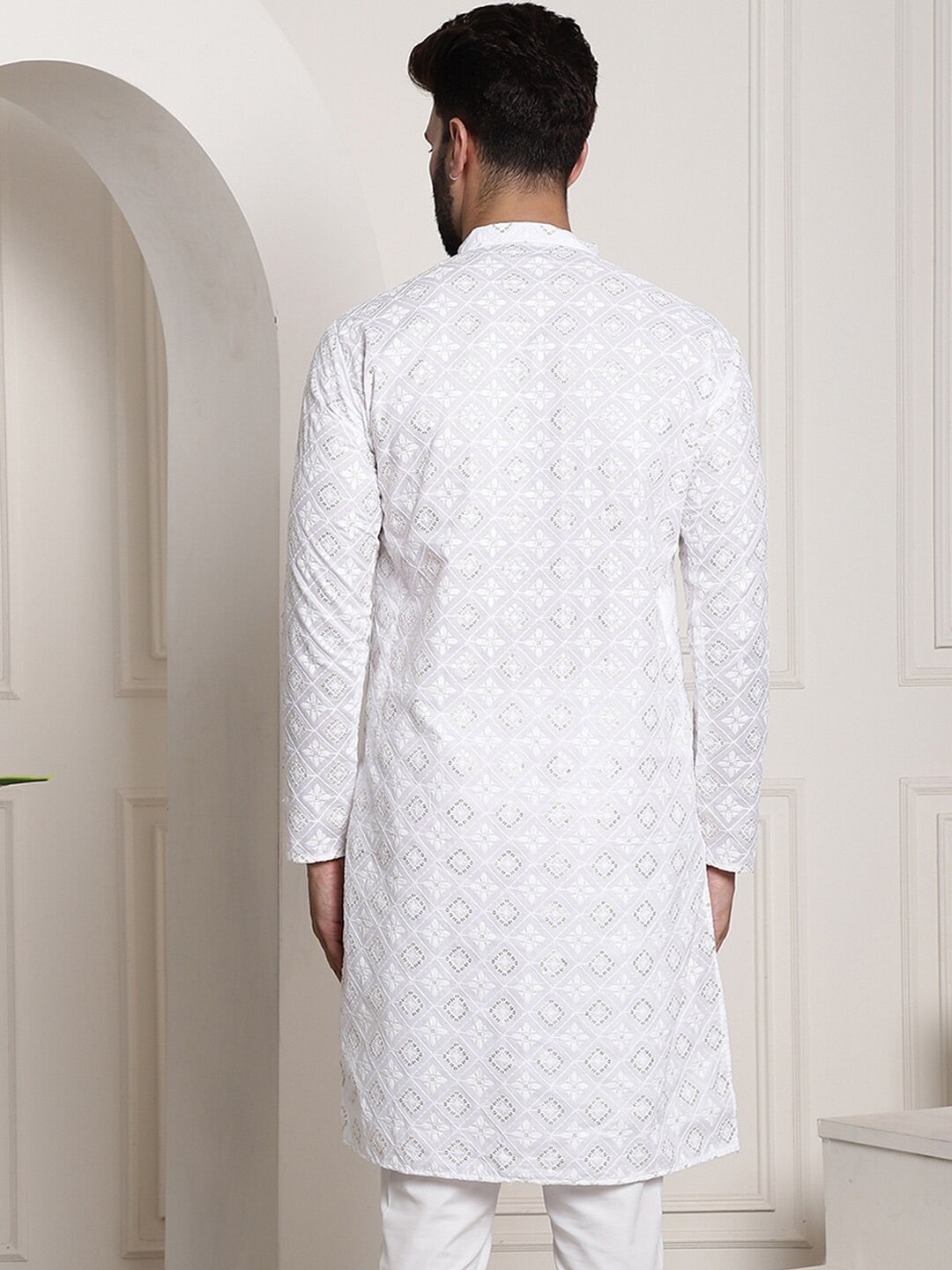Sojanya Printed Chikankari Kurta | Swadesiicart