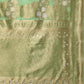 Mitera Green Silk Blend Ethnic Motifs Woven Designed Banarasi Saree | Swadesiicart