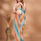 Tikhi Imli Striped Georgette Leheriya Ready to Wear Saree | Swadesiicart