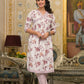 Partywear Designer Lavender Cotton Stitched Suit With Dupatta - Tanisha | Swadesiicart