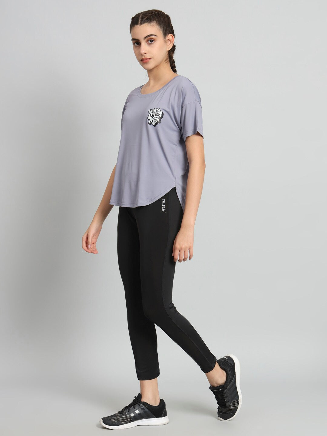 MKH Drop-Shoulder Sleeves Relaxed Fit Dri-FIT T-shirt - Swadesiicart