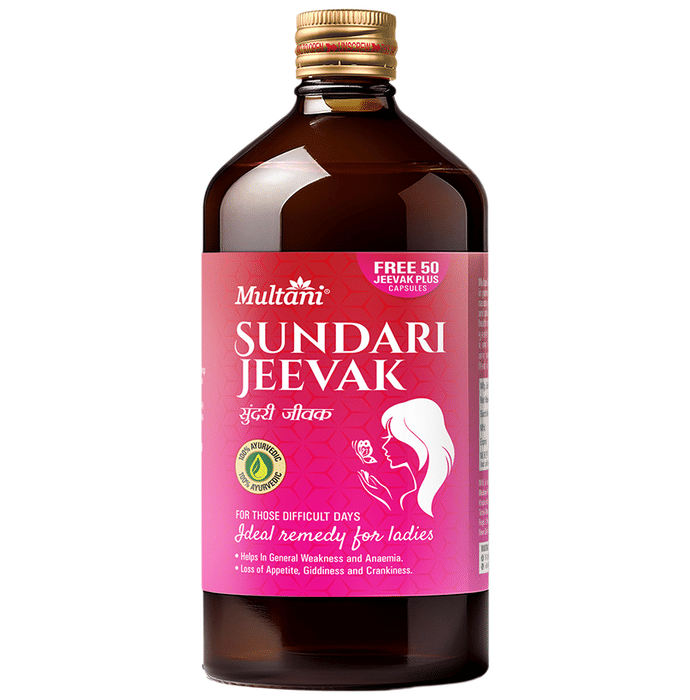 Multani Sundari Jeevak Syrup with Jeevak Plus Capsule | Swadesiicart