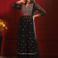 Kalini Embroidered Pleated Thread Work Kurta with Sharara | Swadesiicart