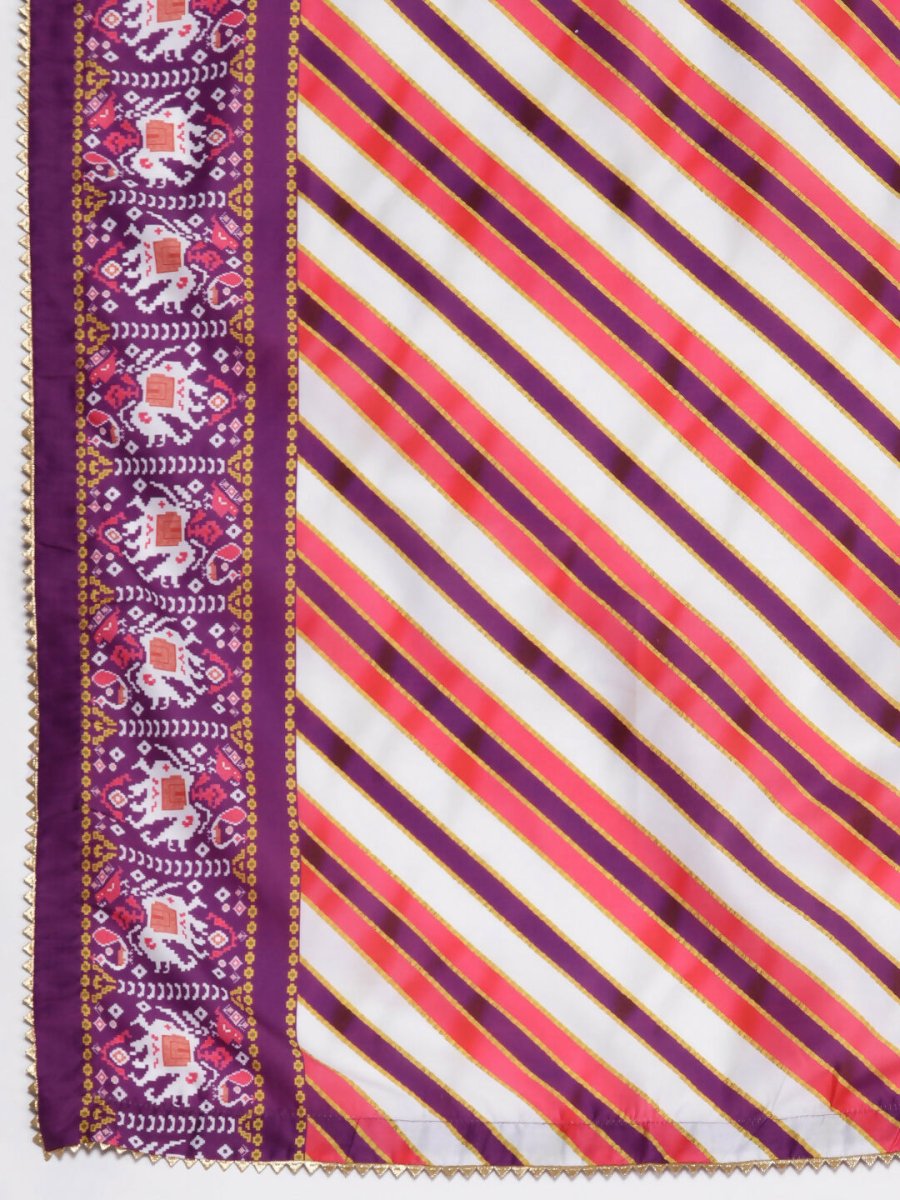 Ahalyaa Women's Traditional wear Kurta Set - Purple | Swadesiicart