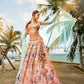House of Panchhi Pink Net Sequins And Zarkan Embroidery Lehenga Choli & Dupatta | Swadesiicart