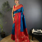 Joban Fashion Banarasi Royal Blue Woven Soft Silk Saree | Swadesiicart