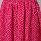 Kalini Women Pink Floral Embroidered Layered Gotta Patti Kurti with Sharara & With Dupatta | Swadesiicart