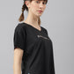 MKH Women Typography Printed Drop-Shoulder Sleeves Dri-FIT Sports T-shirt - Swadesiicart
