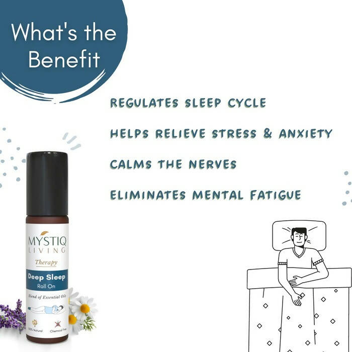 Mystiq Living Therapy Deep Sleep Roll On - Swadesiicart