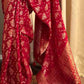 Kalini Ethnic Motifs Woven Design Zari Detailed Banarasi Saree | Swadesiicart