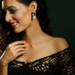 Multi Stone Earrings with Pearls- Ruby Raang | Swadesiicart