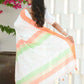 Beatitude White Cotton Handloom Saree