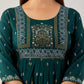 Kalini Ethnic Motifs Printed Mirror Work Kurta - Swadesiicart