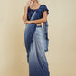 Soch Blue Sequinned Poly Crepe Ready to Wear Saree | Swadesiicart